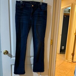 White House Black Market Dark Indigo Straight Leg Jeans 12 R
